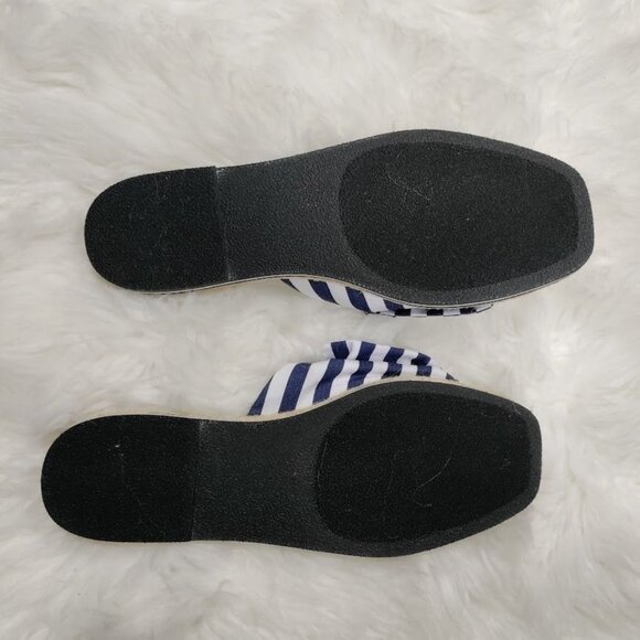 Kate Spade New York Caliana Striped Bow Espadrille Slides Sandals Size 10M NWOT - Picture 10 of 11